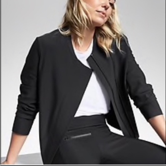 ATHLETA Asymmetrical Double Zip Moto Jacket - Picture 2 of 12